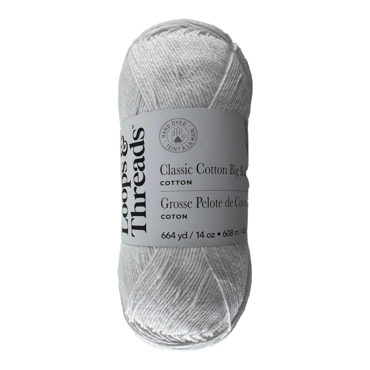 Classic Cotton Big Ball™ Solid Yarn by Loops & Threads®